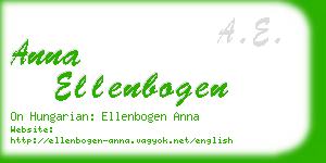 anna ellenbogen business card